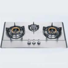 three burner stainless steel built in gas stove/gas hob /gas cooker